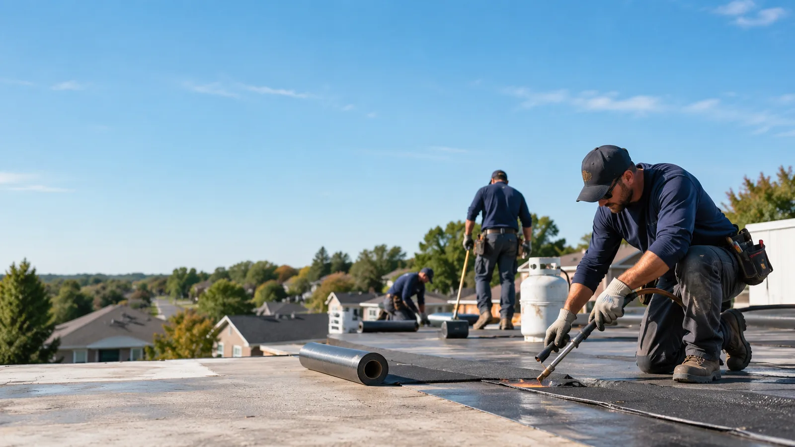 Flat Roof Leak Repair providers in Leburn, KY